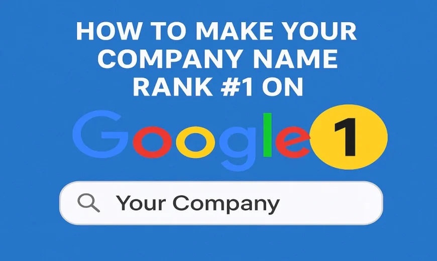 How to Make Your Company Name Rank 1 on Google
