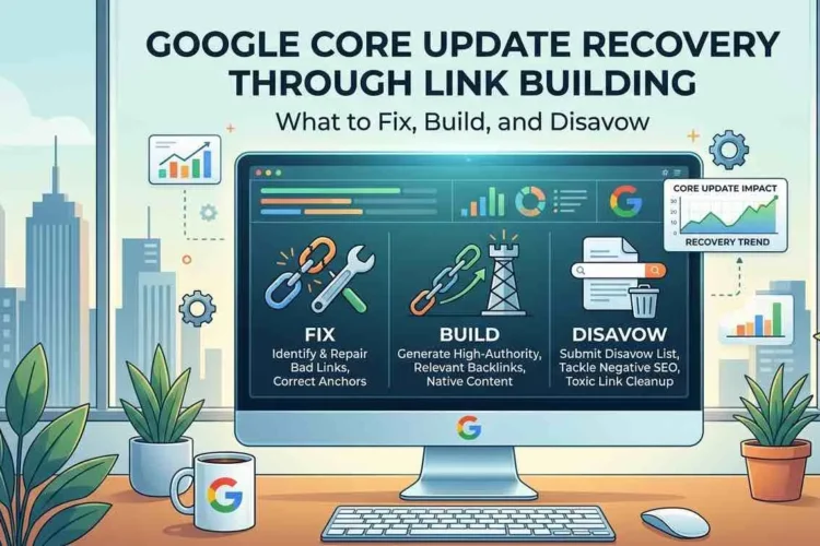 Google core update recovery link building