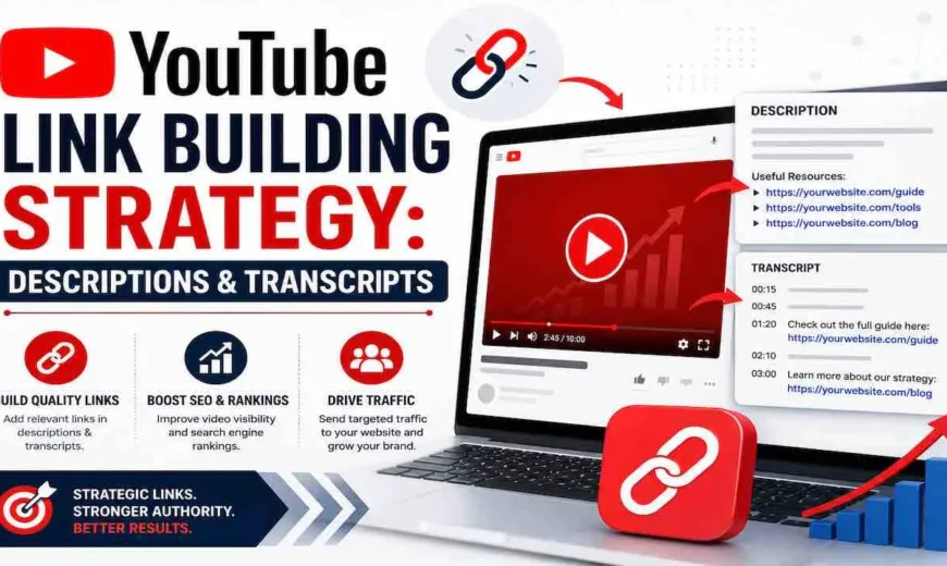 YouTube Link Building Strategy Descriptions Transcripts