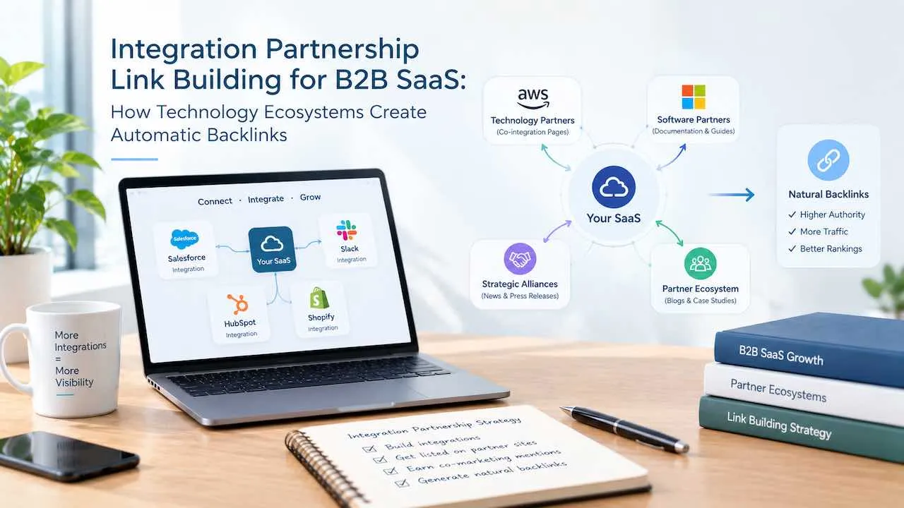 integration partnership link building SaaS