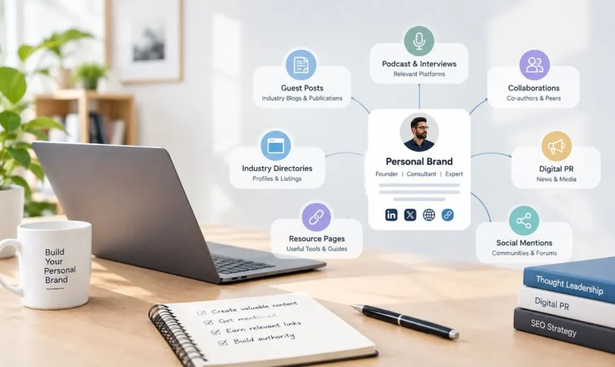 personal brand link building founder SEO
