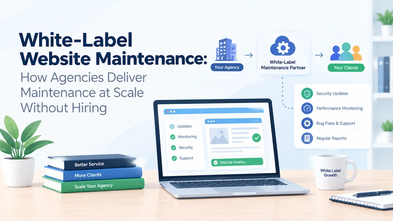 White-Label Website Maintenance: How Agencies Deliver Maintenance at Scale Without Hiring