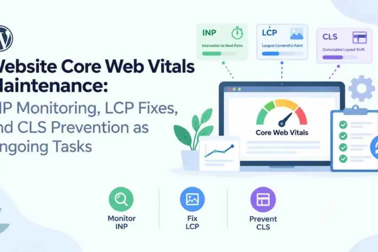 Core Web Vitals Maintenance: Fix LCP, INP and CLS Tasks