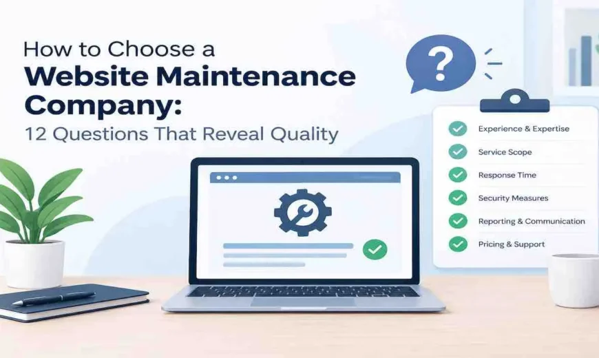 How to Choose a Website Maintenance Company