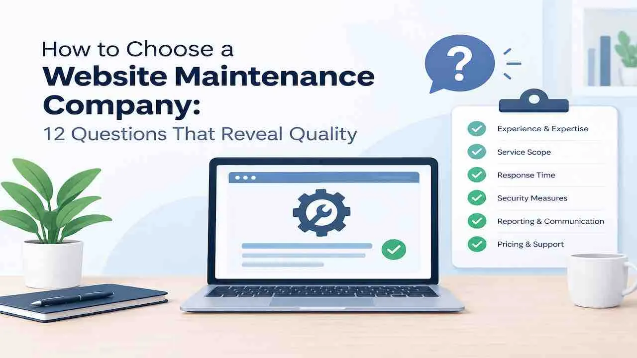 How to Choose a Website Maintenance Company