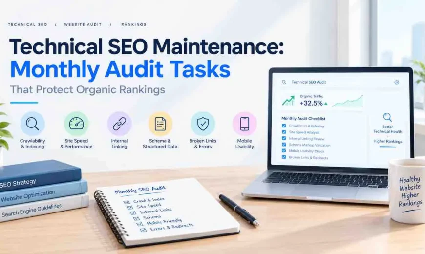 Technical SEO Maintenance: Monthly Audit Tasks That Protect Organic Rankings