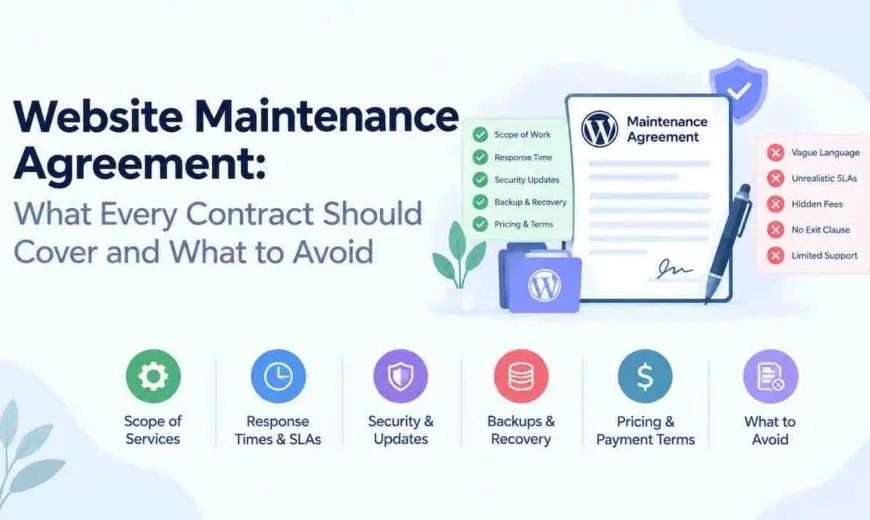Website Maintenance Agreement: What Every Contract Should Cover and What to Avoid