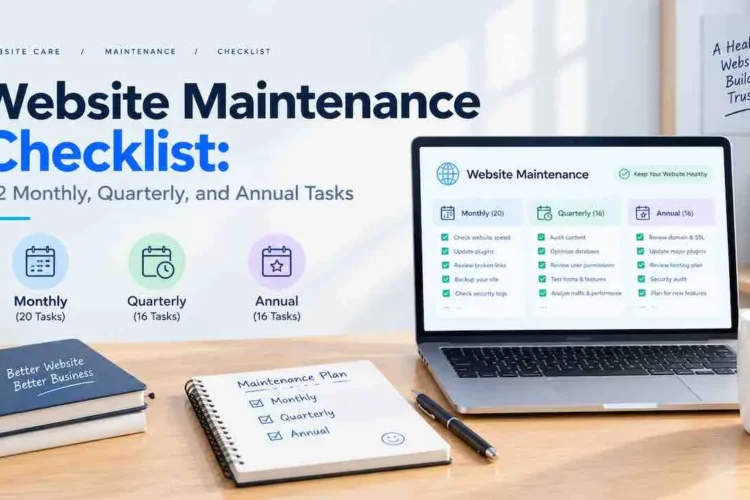 Website Maintenance Checklist: 52 Monthly, Quarterly, and Annual Tasks