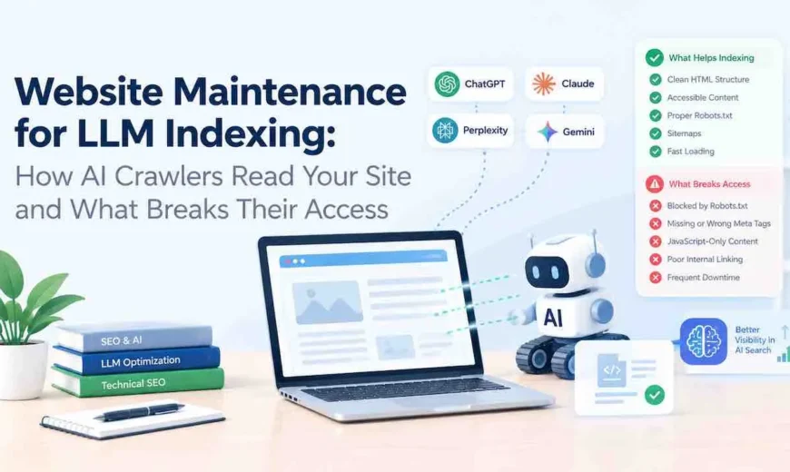 Website Maintenance for LLM Indexing: How AI Crawlers Read Your Site and What Breaks Their Access