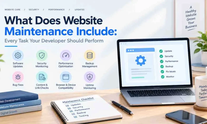 What Does Website Maintenance Include: Every Task Your Developer Should Perform
